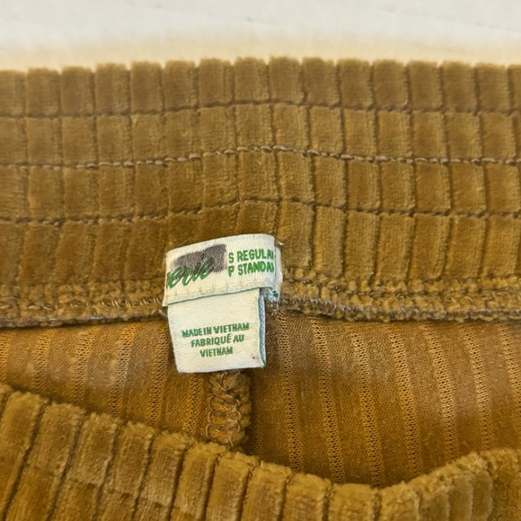 Aerie Small Groove On Ribbed Velour Flare Pants Gold/Copper Bellbottom Boho Soft - Picture 8 of 12